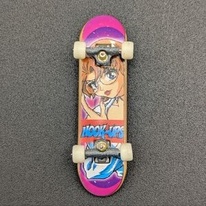 Vintage Tech Deck Hook-ups Mini Skateboard 57mm Anime Girl Fingerboard XConcepts